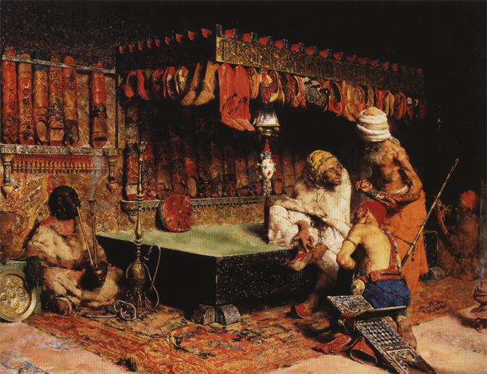 Jose Villegas y Cordero The Slipper Merchant oil painting image